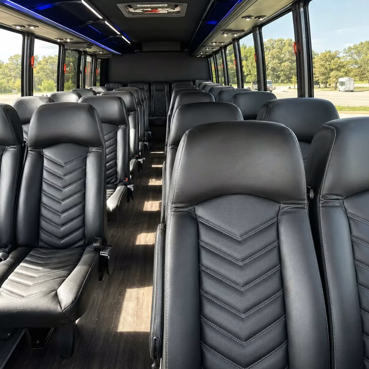 25 passenger minibus interior