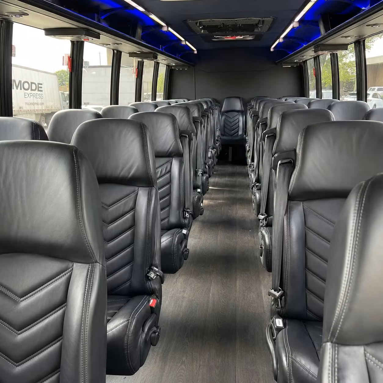28 passenger minibus inside