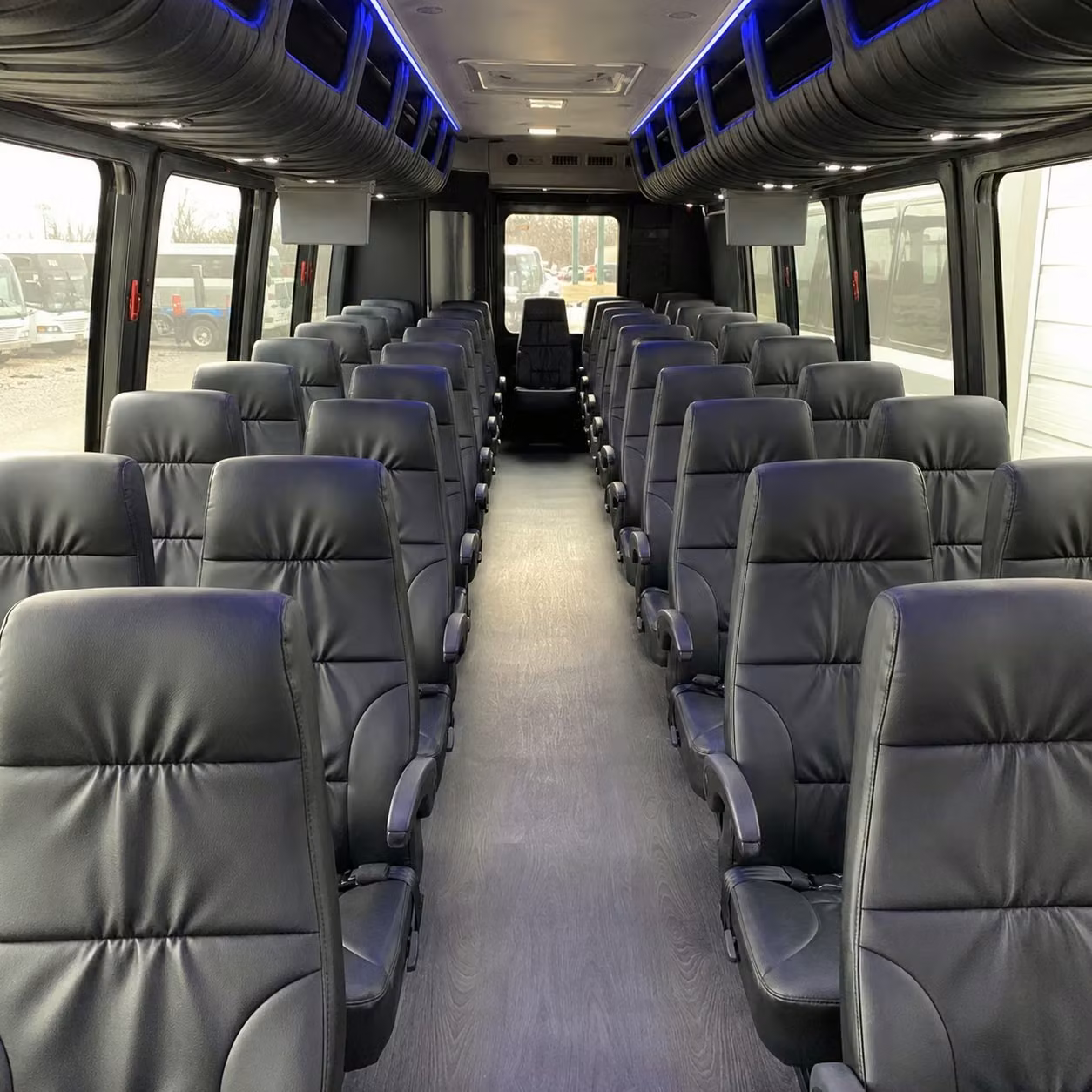 28 passenger minibus interior