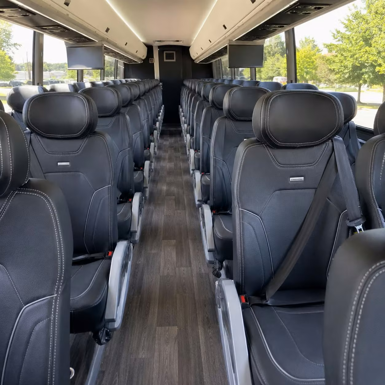 deltona charter bus rental interior