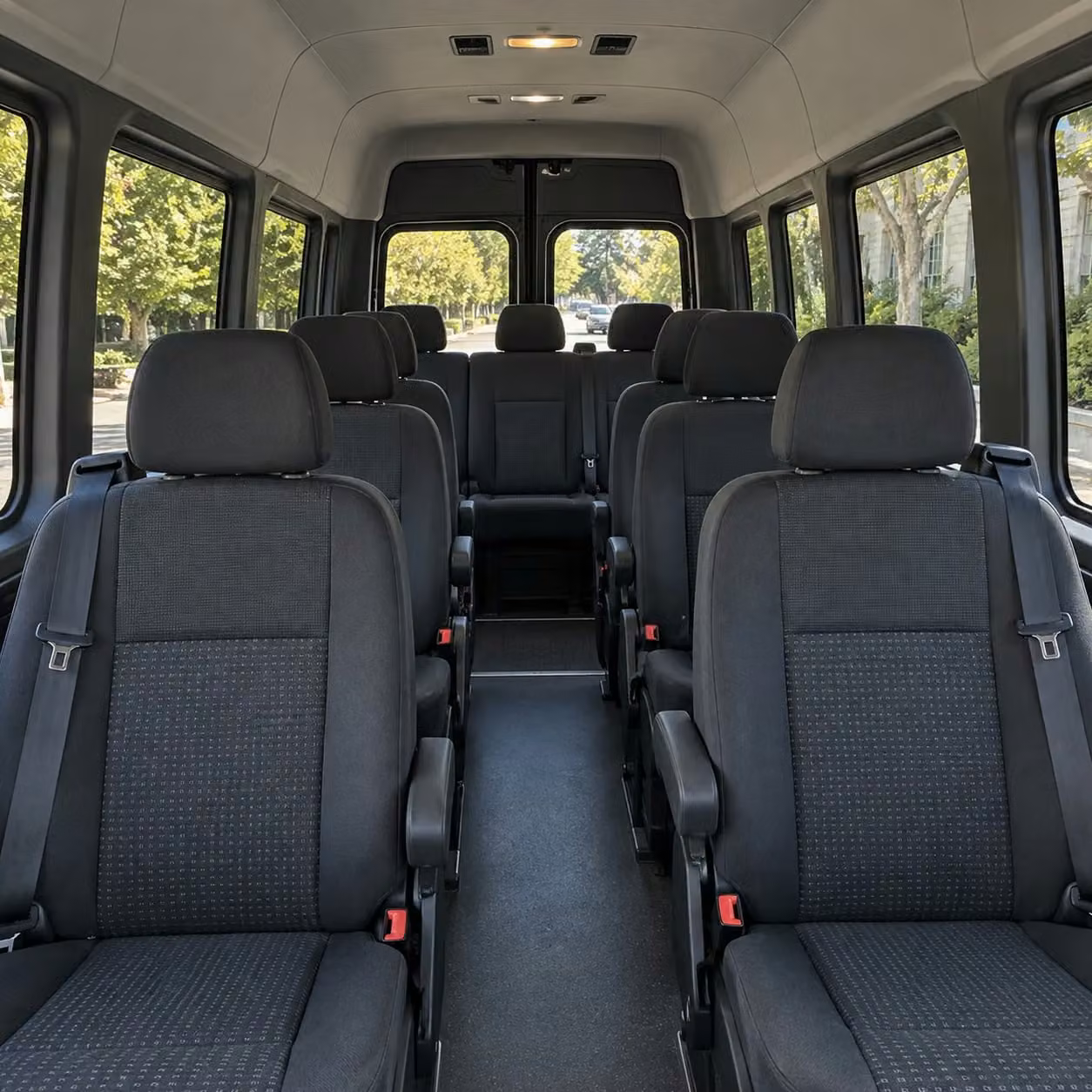 sprinter van with driver interior